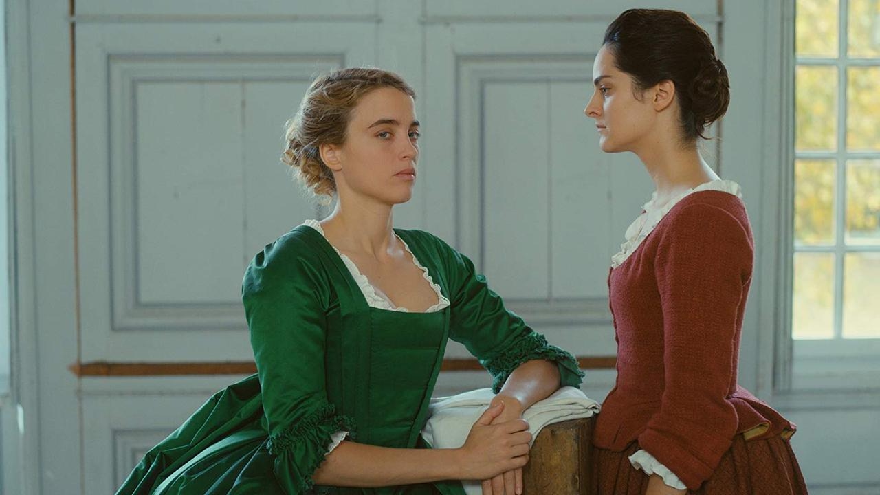Adèle Haenel and Noémie Merlant in "Porträt einer jungen Frau in Flammen".