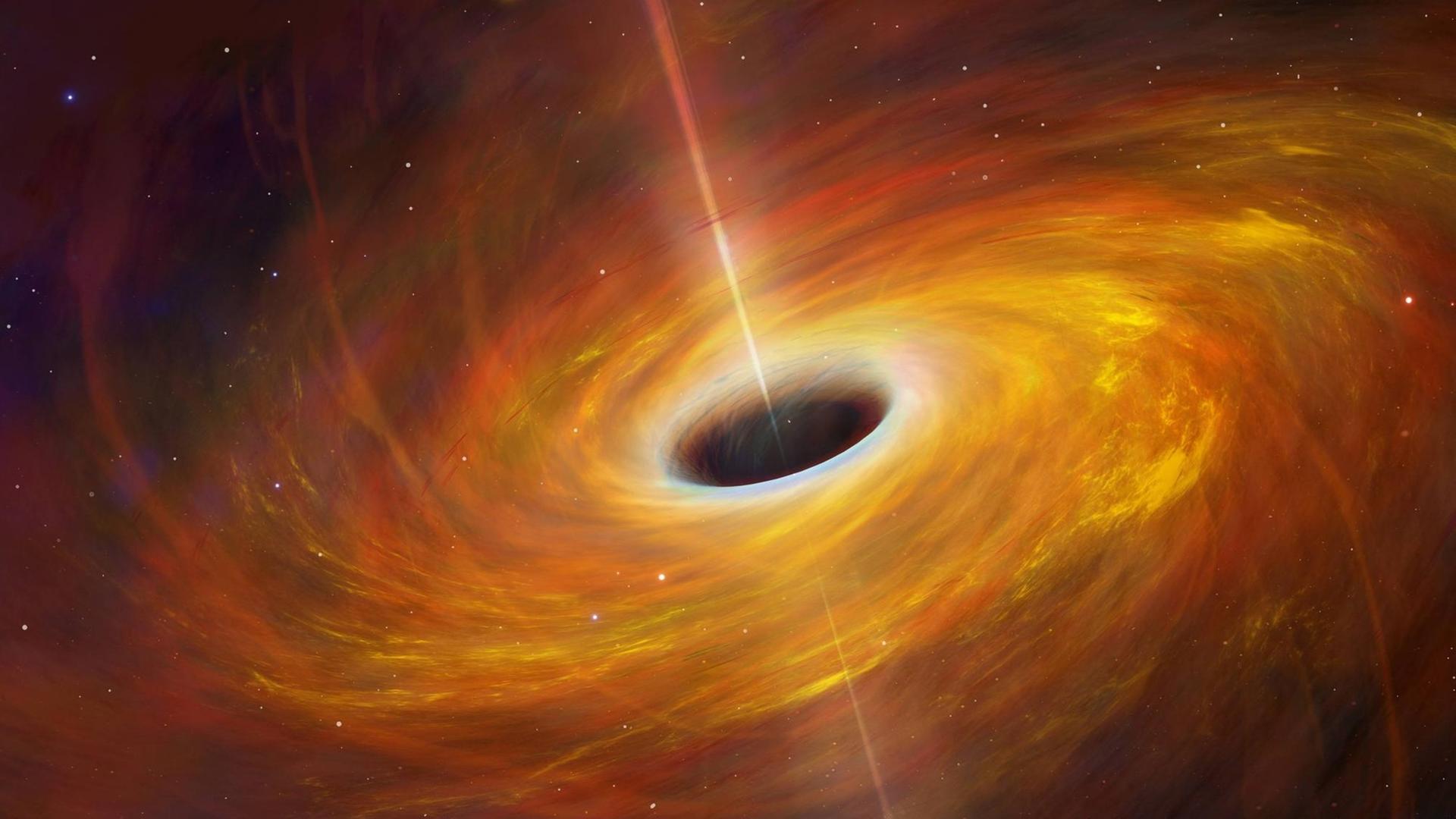 Space: Researchers discover a giant black hole in a distant galaxy
