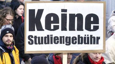 Studenten protestieren gegen Studiengebühren
