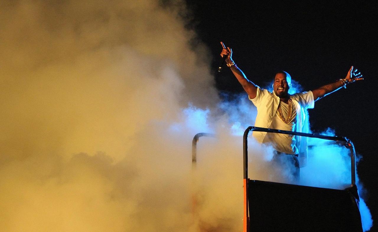 Der Musiker Kanye West während des Sudoest Festivals in Zambujeira, Portugal, am 6. August 2011.