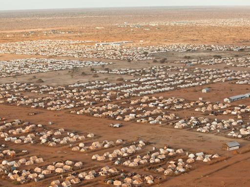 Luftaufnahme des Flüchtlingslagers Dadaab in Kenia