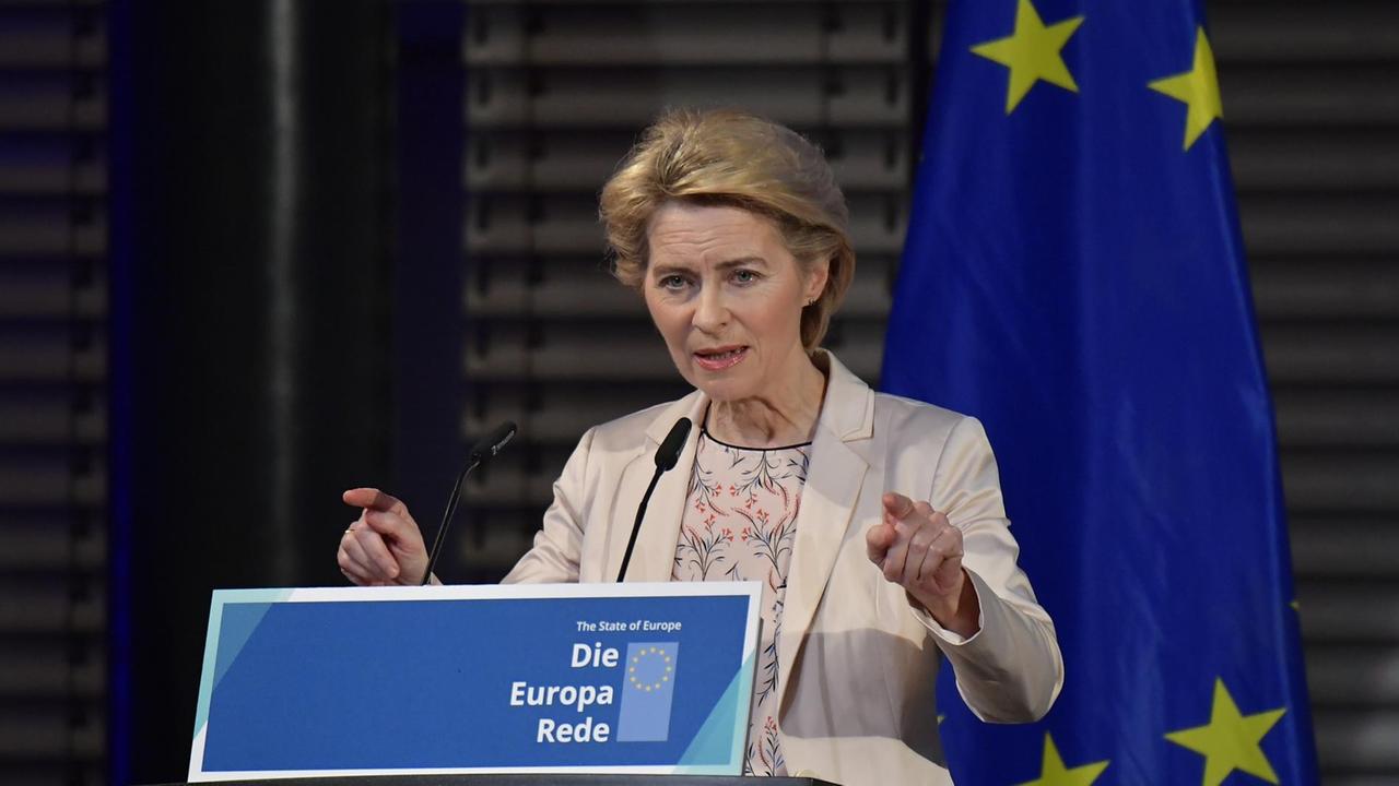 Europa-Rede der designierten EU-Kommissionschefin Ursula von der Leyen am 8.11.2019 in Berlin Europa-Rede der designierten EU-Kommissionschefin Ursula von der Leyen am 8.11.2019 in Berlin