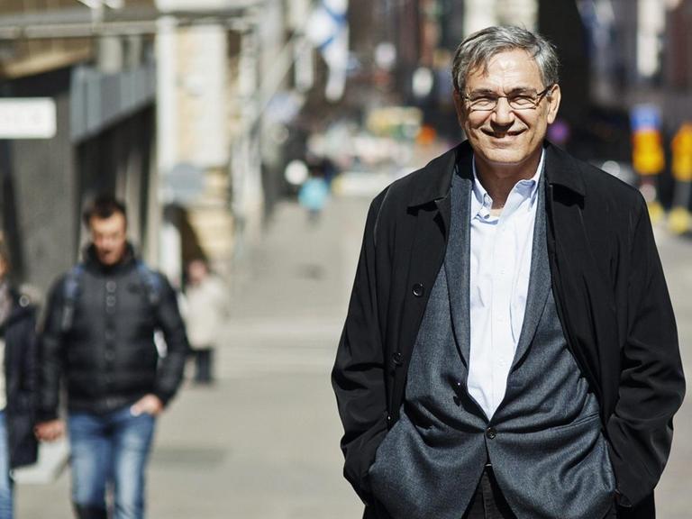 Der Schriftsteller Orhan Pamuk im Mai 2017 in Helsinki