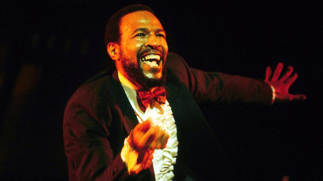 Der amerikanische Soulsänger Marvin Gaye auf der Bühne Der amerikanische Soulsänger Marvin Gaye auf der Bühne