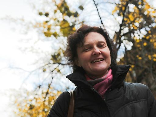 Olga Malaja, Psychotherapeutin, einzige Teilnehmerin aus Donezk bei einem Trauma-Therapeuten-Kongress in Kiew. Olga Malaja, Psychotherapeutin, einzige Teilnehmerin aus Donezk bei einem Trauma-Therapeuten-Kongress in Kiew.