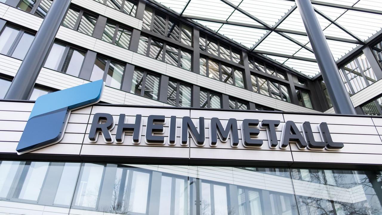 Schild von Rheinmetall in Düsseldorf Schild von Rheinmetall in Düsseldorf