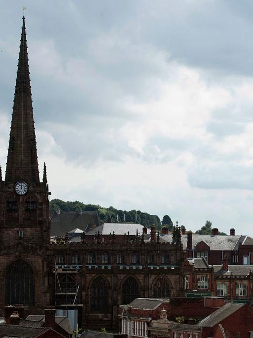 Das Stadtpanorama von Rotherham.