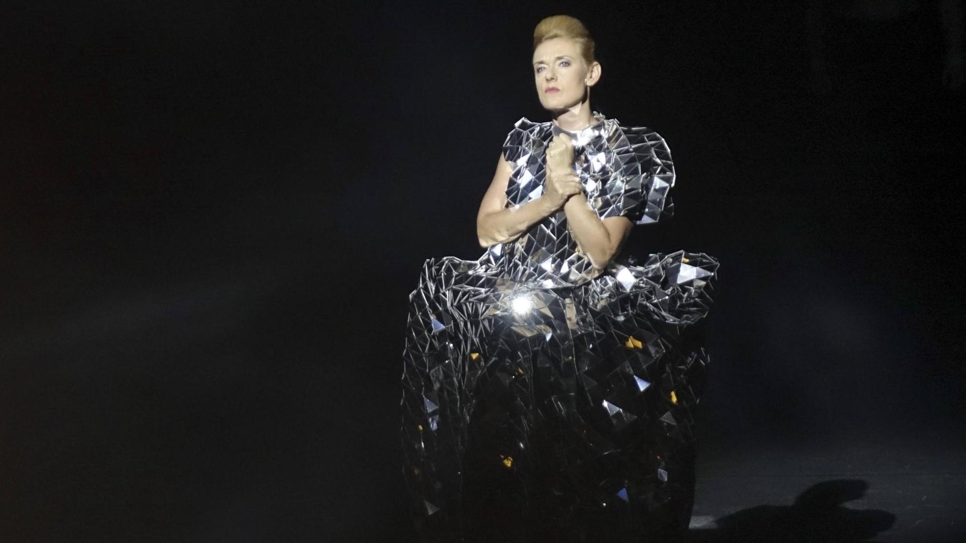 Magdalena Kožená auf der Bühne. Magdalena Kožená auf der Bühne.