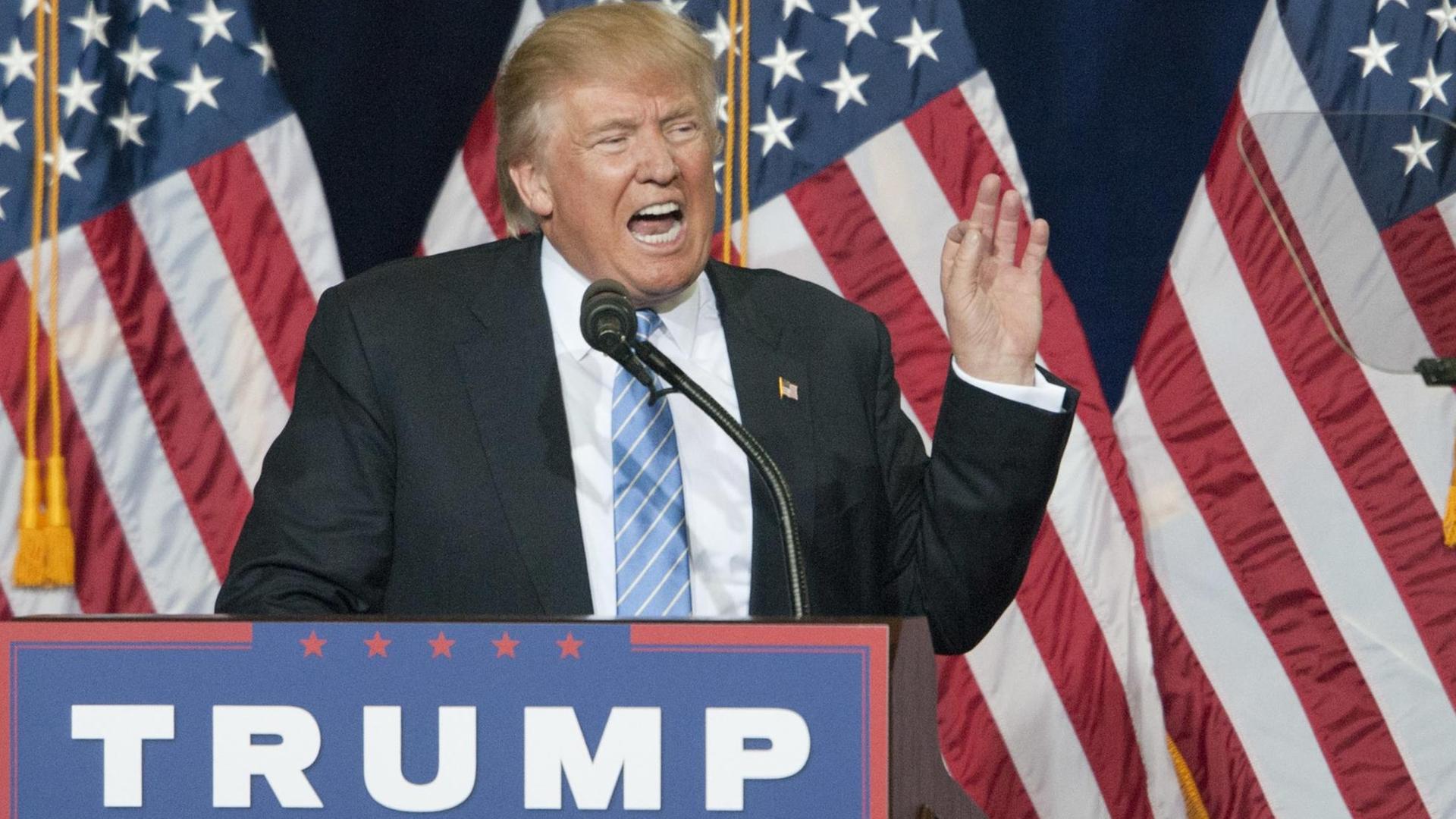 Donald Trump bei einer Wahlkampfrede in Arizona