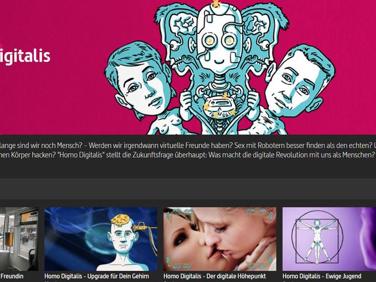 Die Webserie "Homo Digitalis" auf der Arte-Homepage
