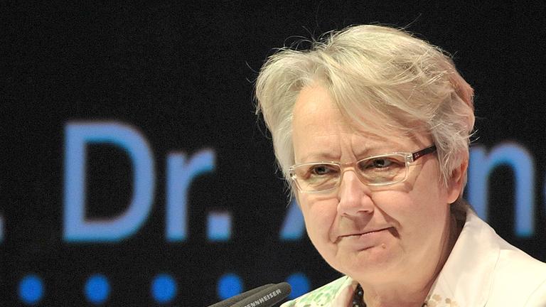 Ehemalige Bundesbildungsministerin Annette Schavan Ehemalige Bundesbildungsministerin Annette Schavan