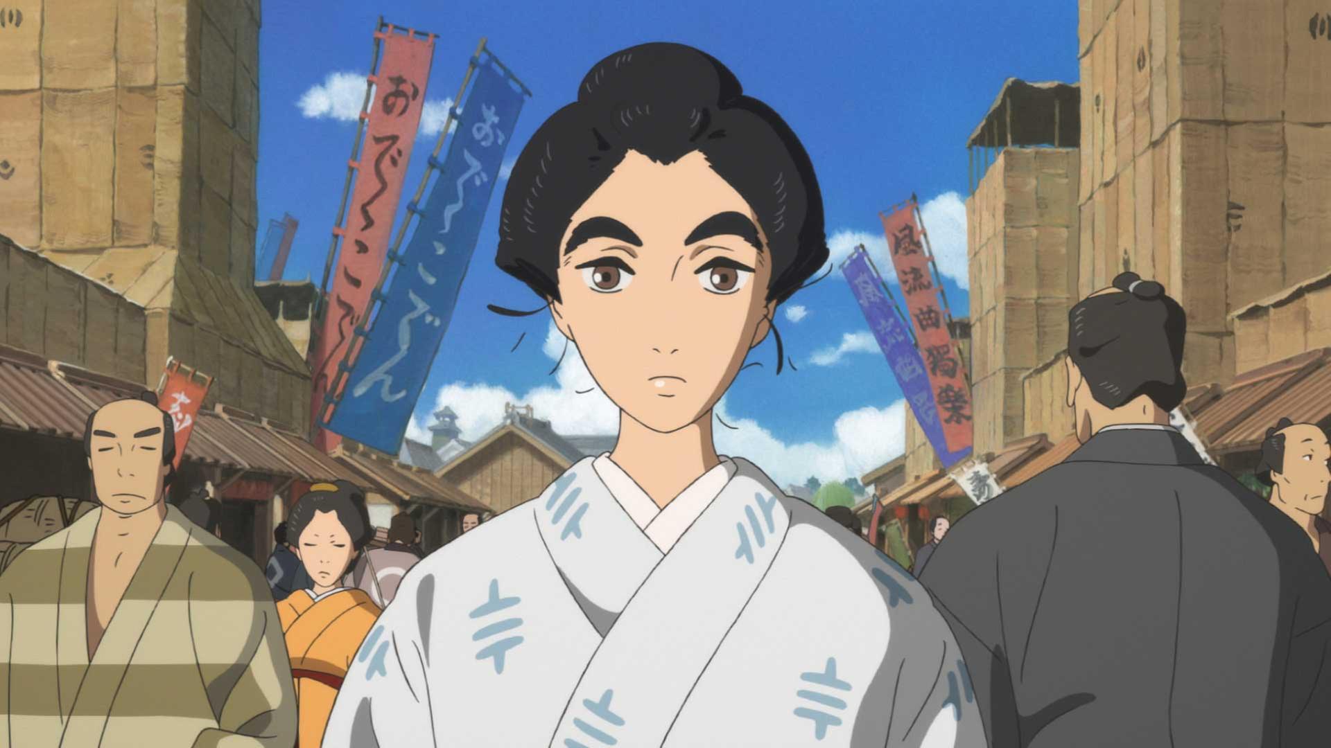 Miss Hokusai - Filmszene aus dem gleichnamigen japanischen Animationsfilm Miss Hokusai - Filmszene aus dem gleichnamigen japanischen Animationsfilm