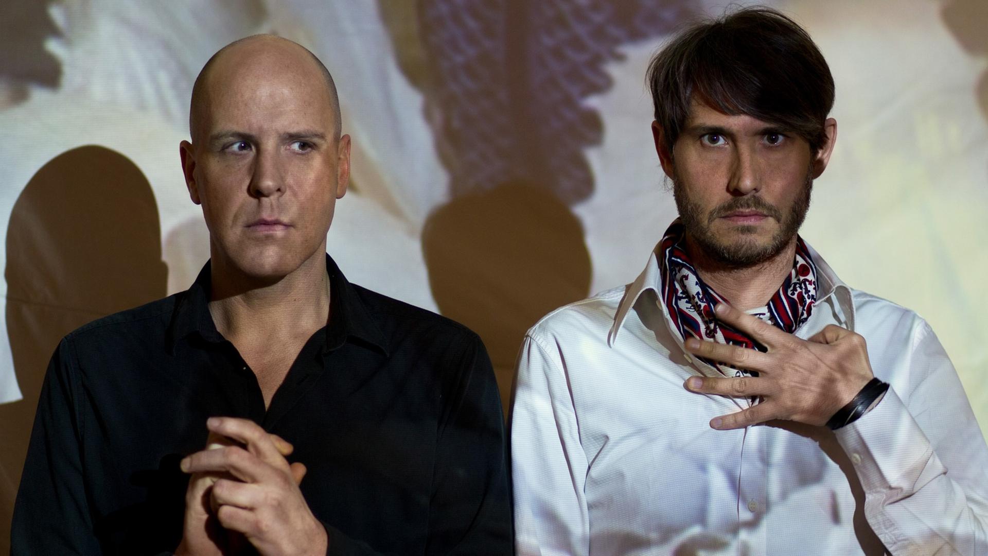Zu sehen ist das Gemeinschaftsprojekt am 07. Juli 2014 im Haus der Berliner Festspiele beim Festival "Foreign Affairs". Zu sehen ist das Gemeinschaftsprojekt am 07. Juli 2014 im Haus der Berliner Festspiele beim Festival "Foreign Affairs".