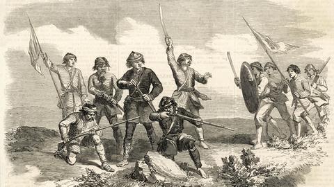 Sogenannte Taiping-Rebellen im Jahr 1857