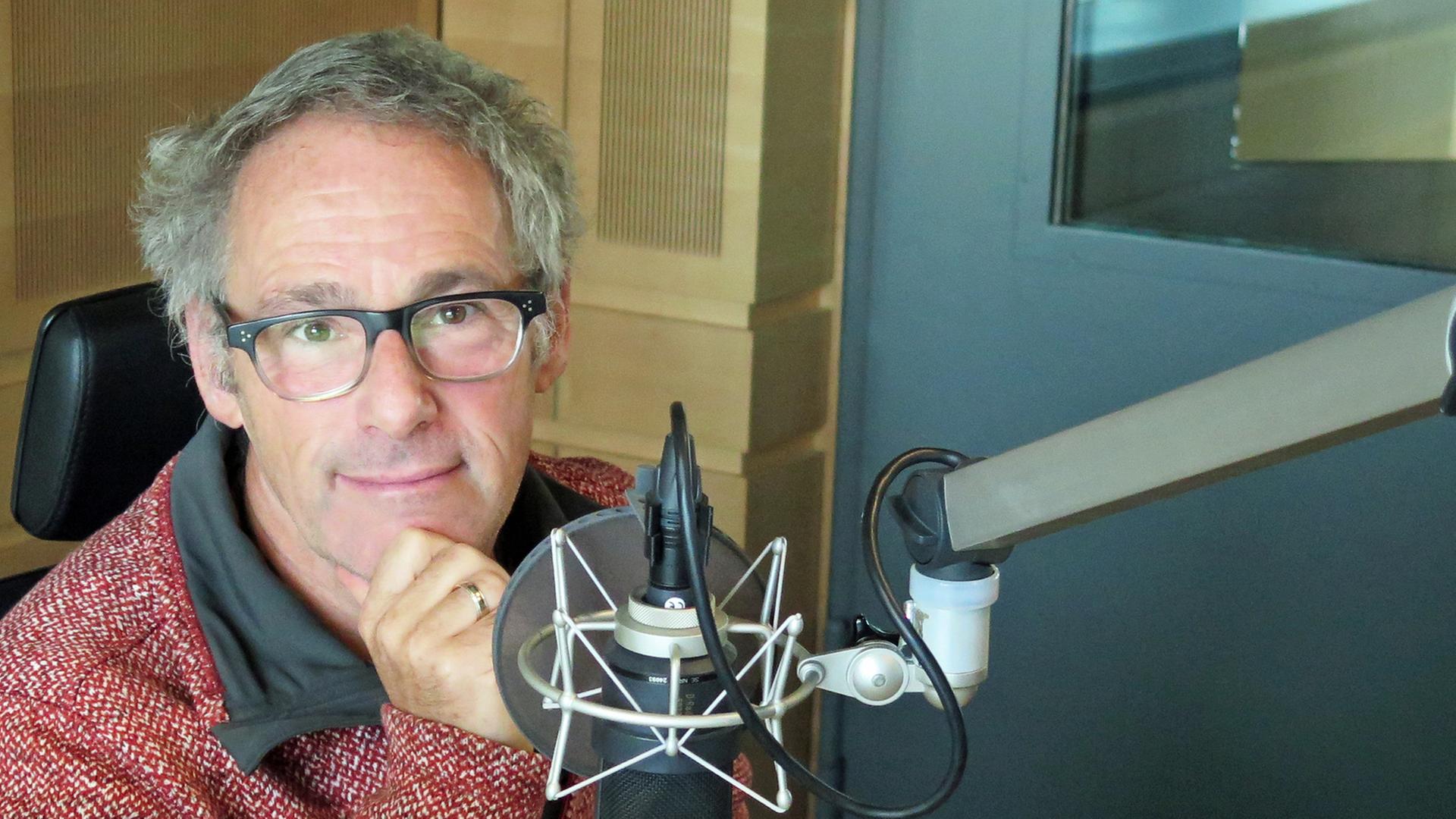 Dani Levy im Studio von Deutschlandradio Kultur am 10. Oktober 2016. Dani Levy im Studio von Deutschlandradio Kultur am 10. Oktober 2016.