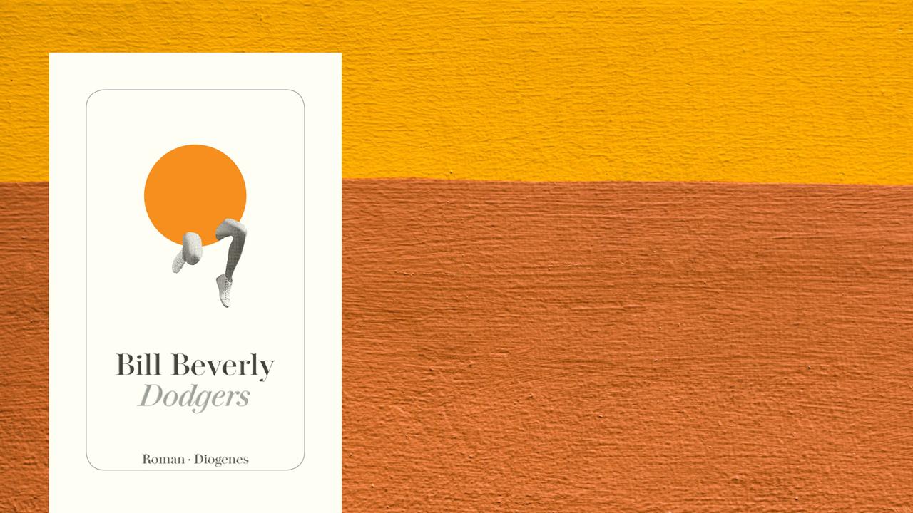 Buchcover vor orange-braunem Hintergrund.