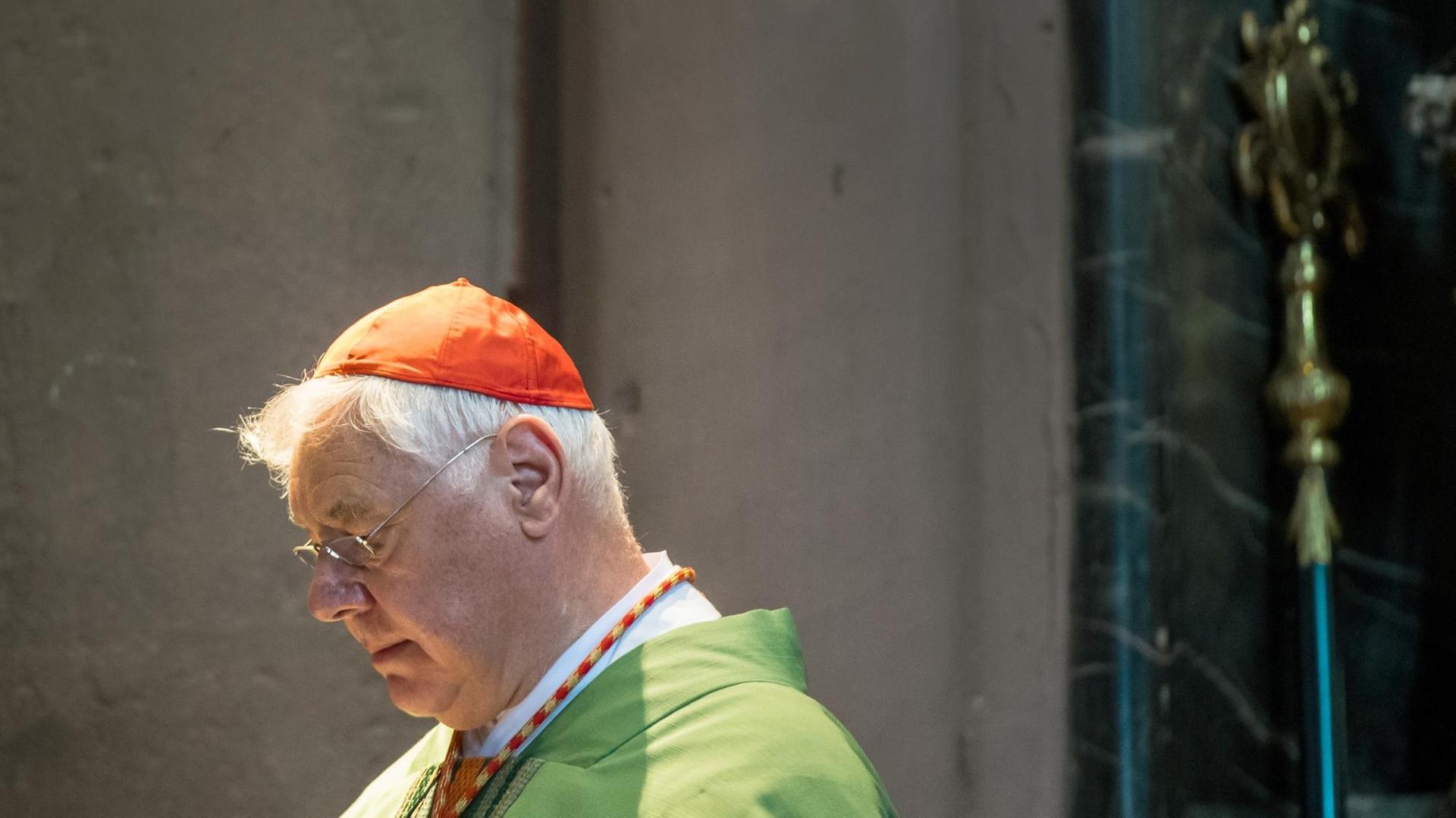 Kardinal Gerhard Ludwig Müller steht am 02.07.2017 in Mainz (Rheinland-Pfalz) während seiner Predigt im Dom. Am Vortag war bekannt geworten, dass Papst Franziskus sich von Müller als Chef der Glaubenskongregation trennt. Kardinal Gerhard Ludwig Müller steht am 02.07.2017 in Mainz (Rheinland-Pfalz) während seiner Predigt im Dom. Am Vortag war bekannt geworten, dass Papst Franziskus sich von Müller als Chef der Glaubenskongregation trennt.