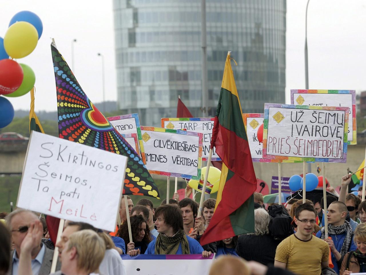 Schwulen-Umzug in Vilnius