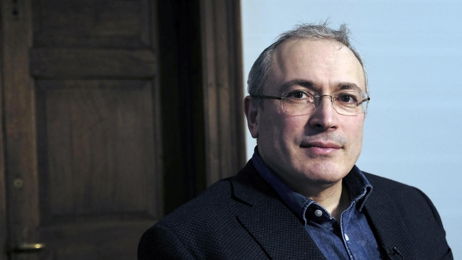 Der im Exil lebende Kreml-Kritiker Michail Chodorkowski Der im Exil lebende Kreml-Kritiker Michail Chodorkowski