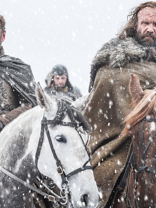 Richard Dormer and Rory McCann, Game of Thrones (2017) Season 7 HBO Los Angeles