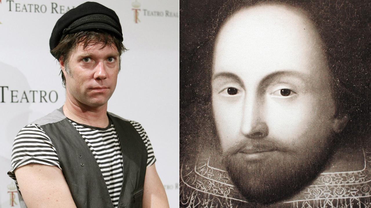 Der Sänger Rufus Wainwright (l.) und der 1616 verstorbene Dichter William Shakespeare Der Sänger Rufus Wainwright (l.) und der 1616 verstorbene Dichter William Shakespeare