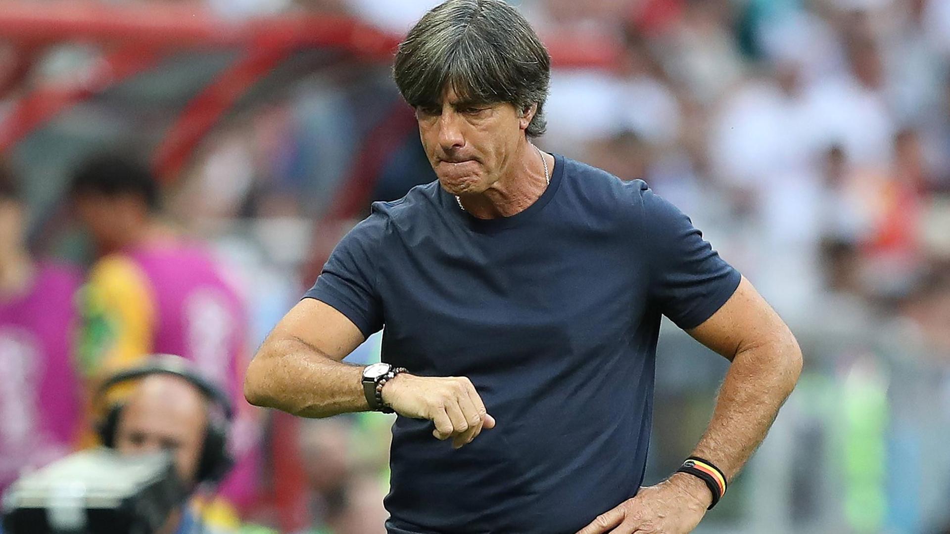 Bundestrainer Joachim Löw während des WM-Spiels gegen Südkorea in Kasan/Russland Bundestrainer Joachim Löw während des WM-Spiels gegen Südkorea in Kasan/Russland