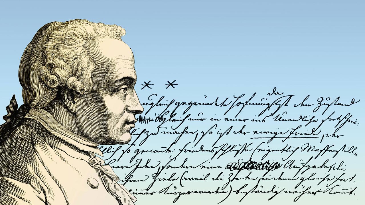 Porträt des Philosophen Immanuel Kant Porträt des Philosophen Immanuel Kant