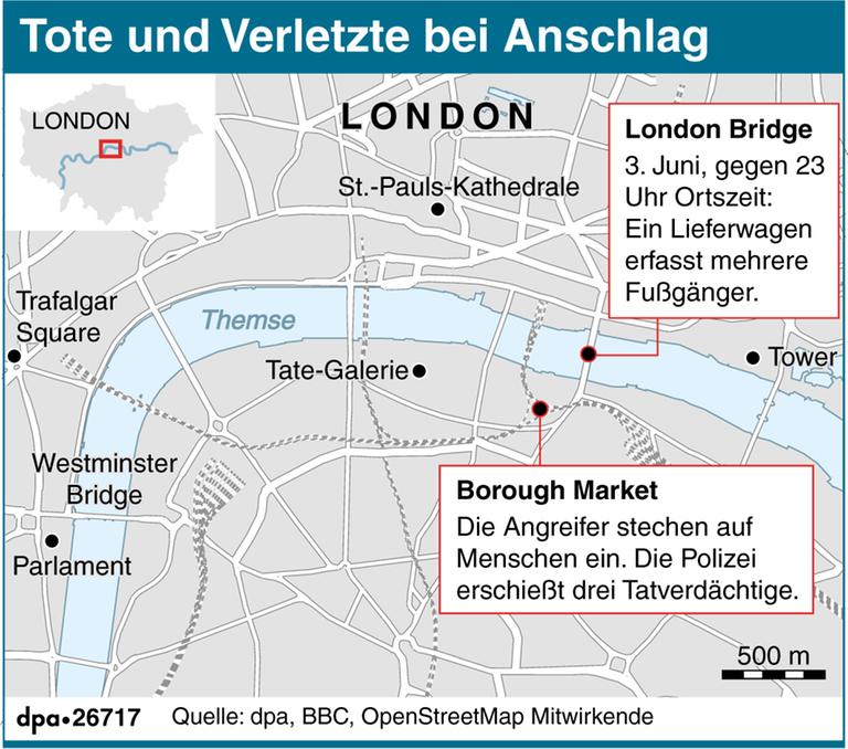 Grafik zum Anschlag in London. Grafik zum Anschlag in London.