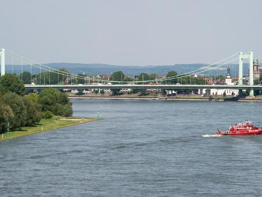 Die Mülheimer Brücke über den Rhein in Köln