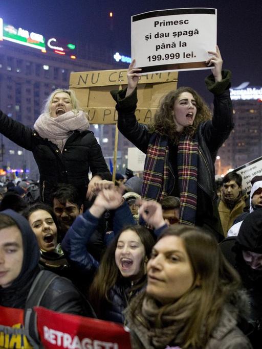 Anti-Regierungsproteste in Bukarest