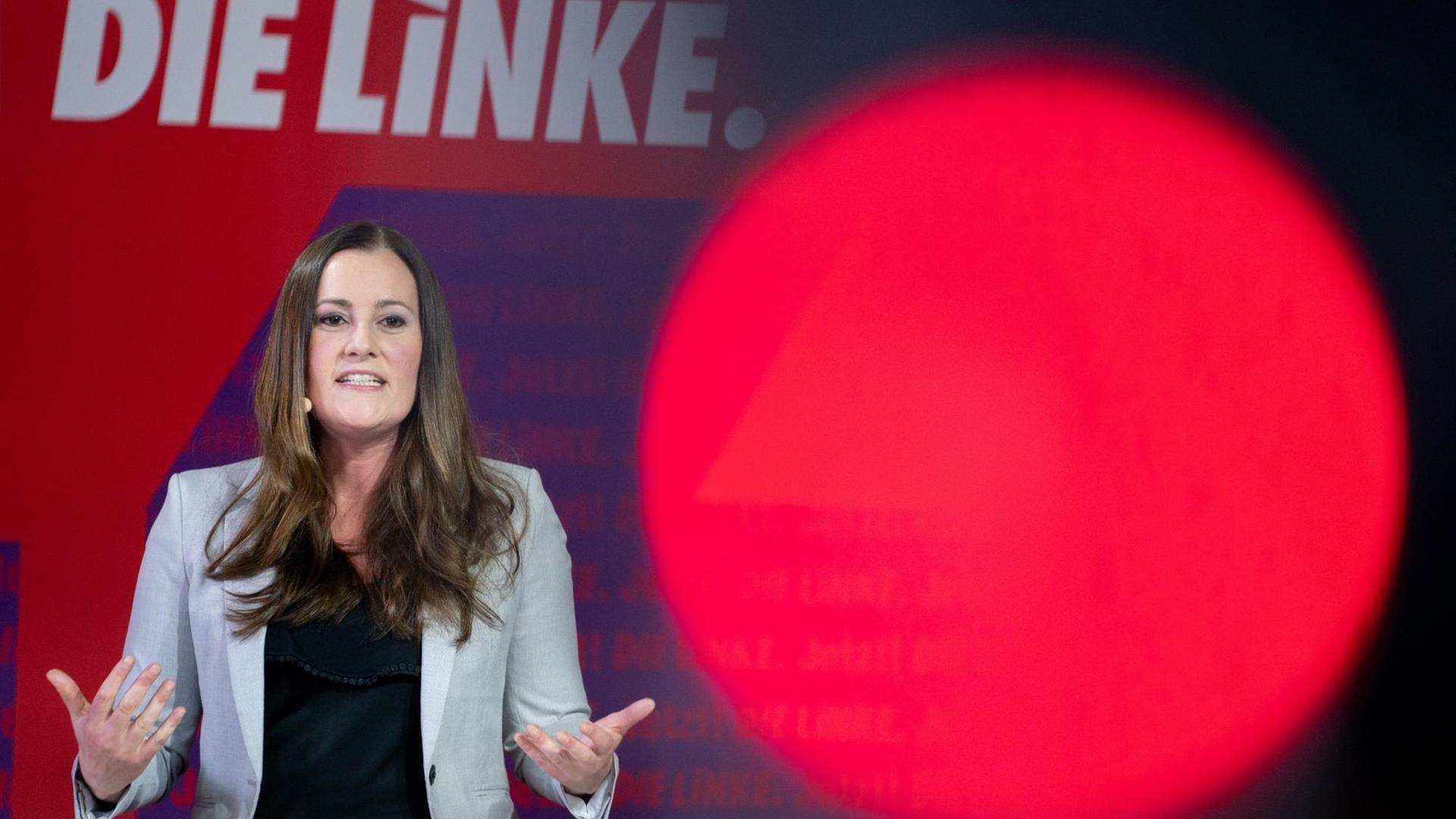 Janine Wissler, Co-Vorsitzende der Linkspartei. Janine Wissler, Co-Vorsitzende der Linkspartei.