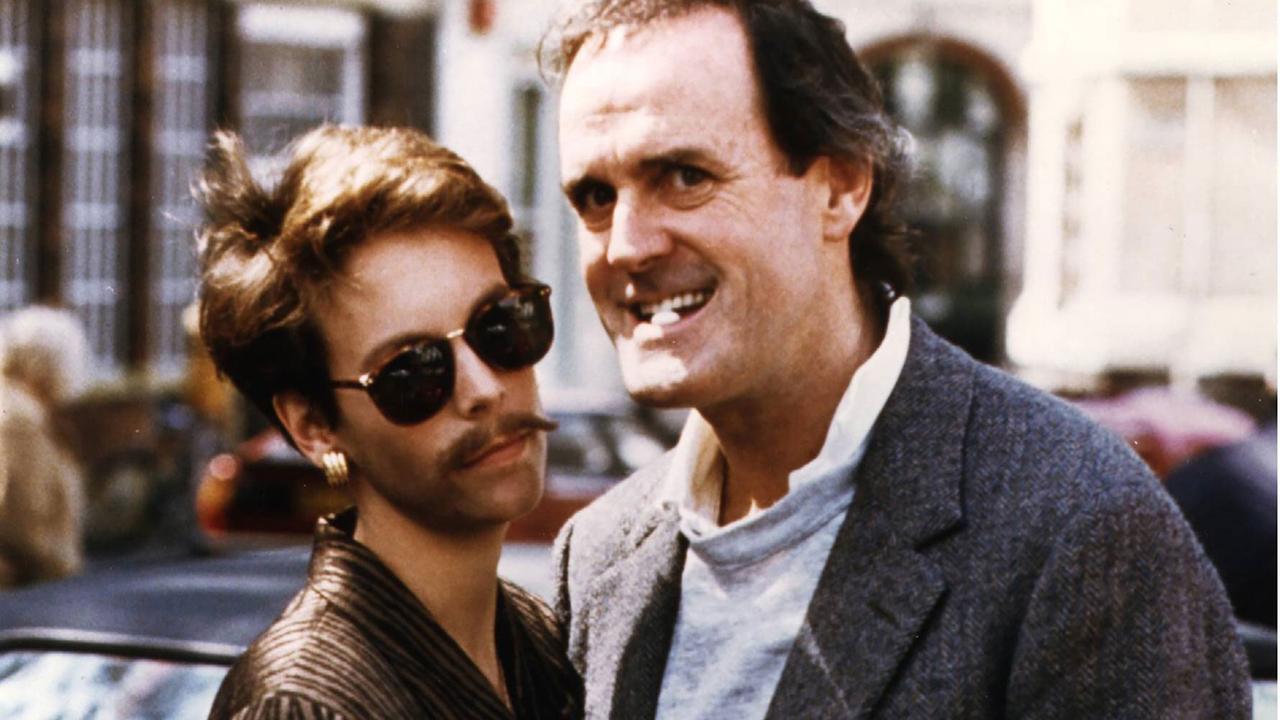 Wanda (Jamie Lee Curtis) und Archie Leach (John Cleese) in einer Szene des Films "Ein Fisch names Wanda" (1987) Wanda (Jamie Lee Curtis) und Archie Leach (John Cleese) in einer Szene des Films "Ein Fisch names Wanda" (1987)