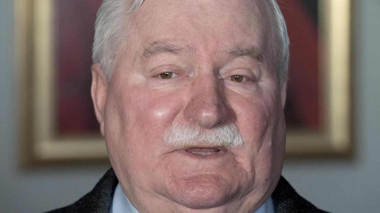 Porträt von Lech Walesa Porträt von Lech Walesa