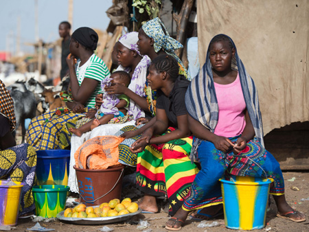 Bewohner aus Malis Hauptstadt Bamako Bewohner aus Malis Hauptstadt Bamako