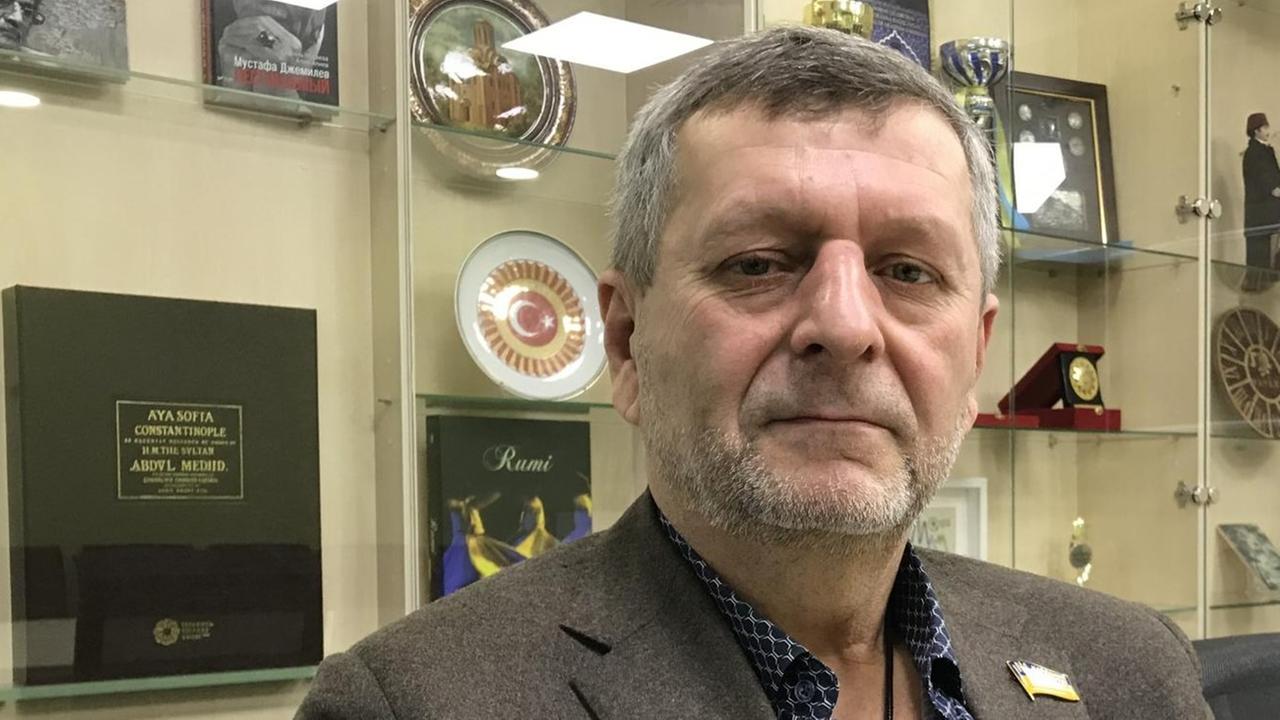 Achtjom Tschijgos ist Mitglied des ukrainischen Parlaments und und stellvertretende Vorsitzender des Medschlis