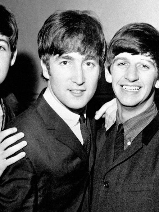 Die Beatles mit (von links nach rechts) Paul McCartney, John Lennon, Ringo Starr and George Harrison.