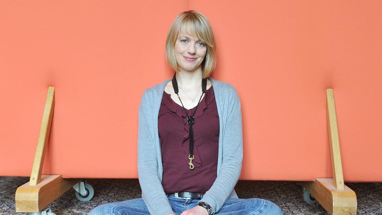 Die Saxofonistin Katharina Maschmeyer. Die Saxofonistin Katharina Maschmeyer.