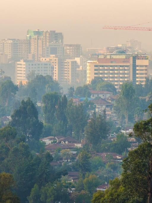 Blick auf Addis Abeba, die Hauptstadt Äthiopiens