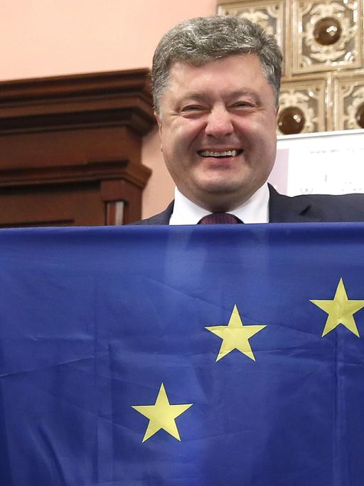 Der designierte ukrainische Präsident Petro Poroshenko will sein Land stärker an Europa heranführen.