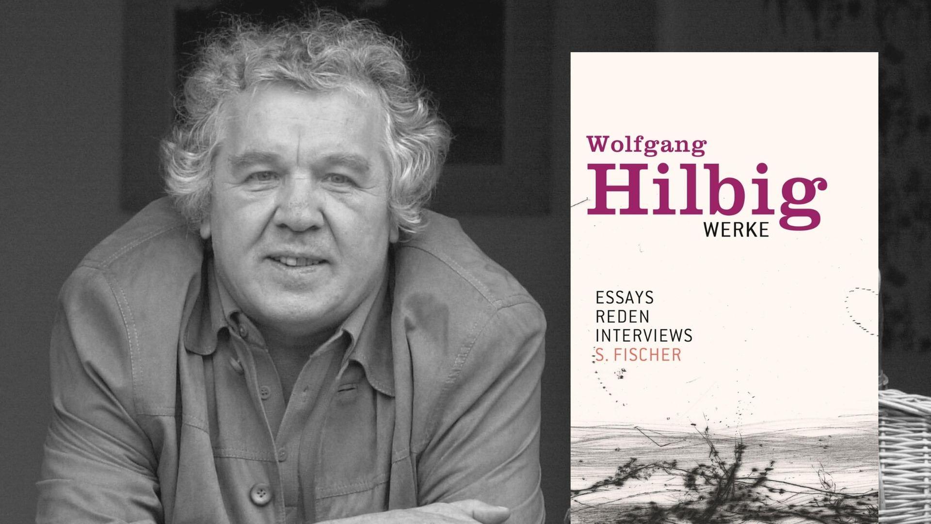 Der Schriftsteller Wolfgang Hilbig blickt am 31.8.2001 im Frankfurter Stadtteil Bergen-Enkheim aus dem Fenster des sogenannten "Stadtschreiber- Hauses", Buchcover: Wolfgang Hilbig: "Werke. Essays, Reden, Interviews" Der Schriftsteller Wolfgang Hilbig blickt am 31.8.2001 im Frankfurter Stadtteil Bergen-Enkheim aus dem Fenster des sogenannten "Stadtschreiber- Hauses", Buchcover: Wolfgang Hilbig: "Werke. Essays, Reden, Interviews"