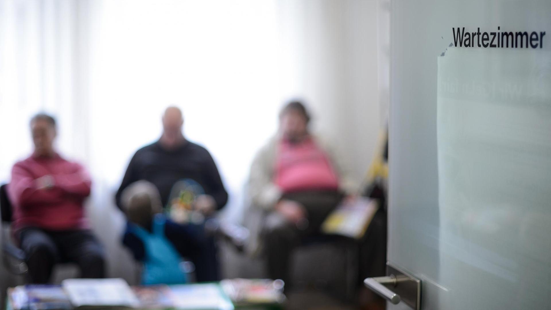 Wartezimmer in einer Arztpraxis Wartezimmer in einer Arztpraxis