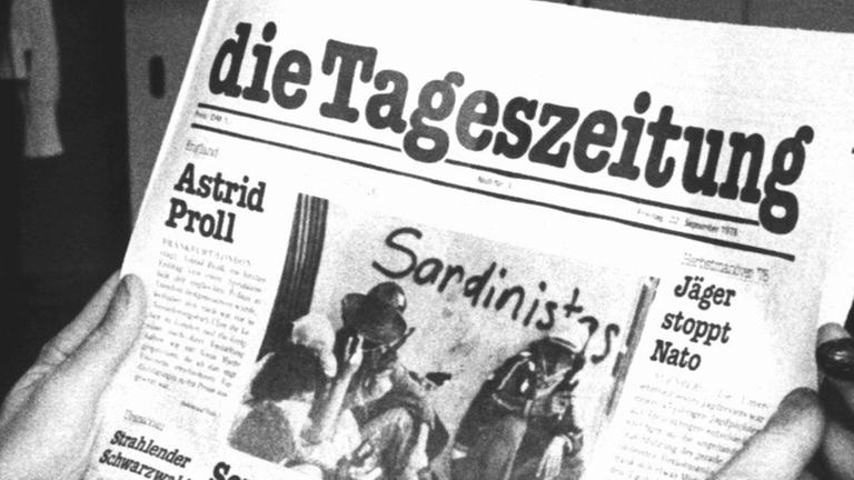 Die Nullnummer der alternativen "Tageszeitung", allgemein taz genannt, erschien im September 1978. Die Nullnummer der alternativen "Tageszeitung", allgemein taz genannt, erschien im September 1978.