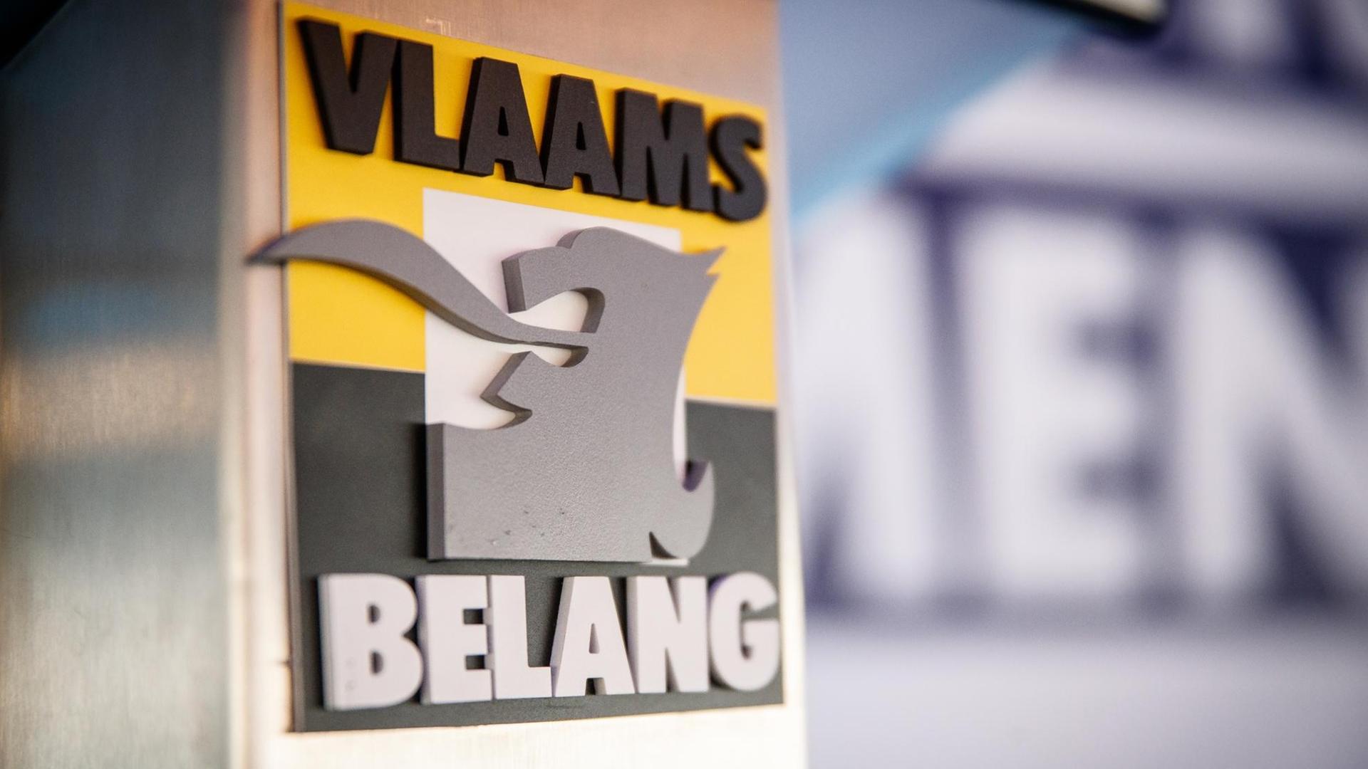 Das Logo der rechtsextremen belgischen Partei Vlaams Belang. Das Logo der rechtsextremen belgischen Partei Vlaams Belang.
