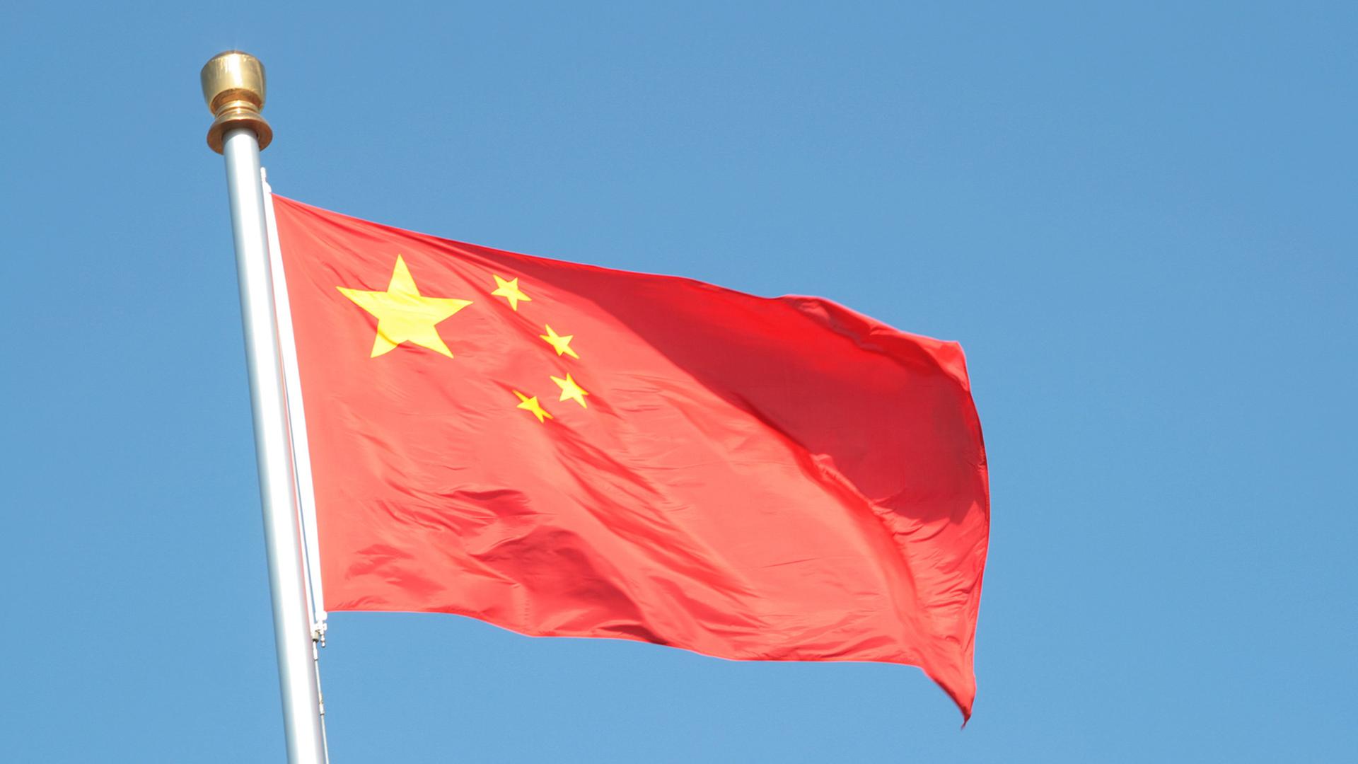Die chinesische Flagge Die chinesische Flagge