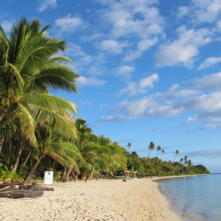 Die zur Fidschi-Inselgruppe gehörende Insel Malolo, eine Stunde per Boot von Nadi, dem Hauptflughafen der Fischi-Inseln entfernt, aufgenommen am 15.07.2012.