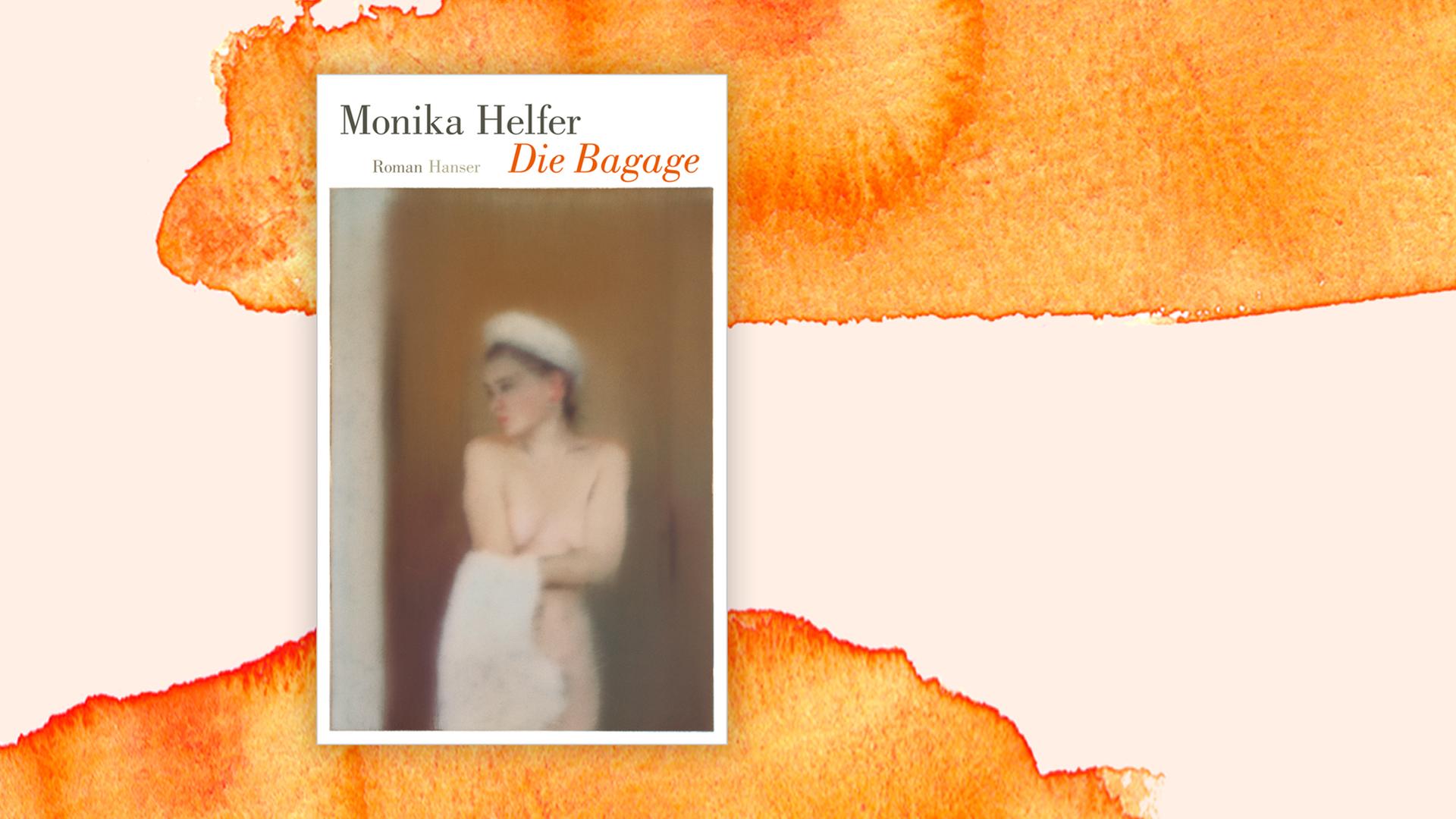 Cover von Monika Helfer "Die Bagae" vor einem Aquarell-Hintergrund Cover von Monika Helfer "Die Bagae" vor einem Aquarell-Hintergrund