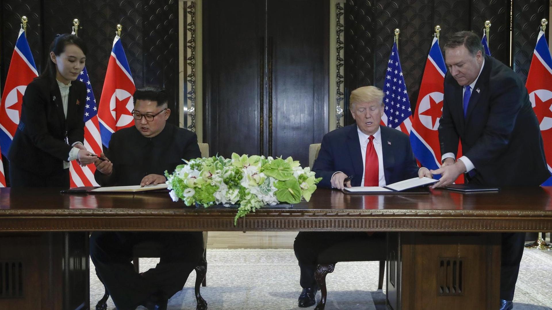 Kim Jong Un und Donald Trump Kim Jong Un und Donald Trump