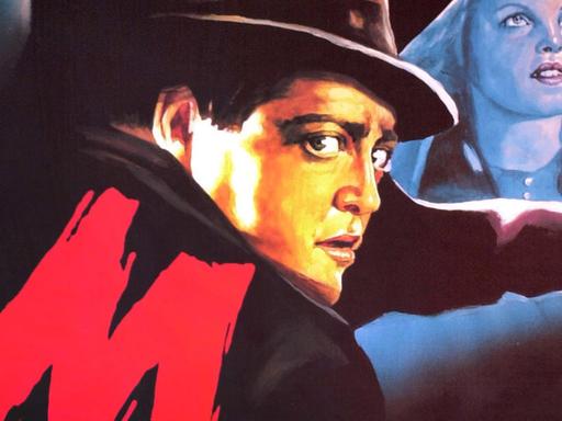 Ausschnitt eines Plakates zu Fritz Langs Film "M - Eine Stadt sucht einen Mörder".