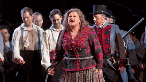 Dolora Zajick als Azucena in Verdis "Il Trovatore" an der New Yorker MET