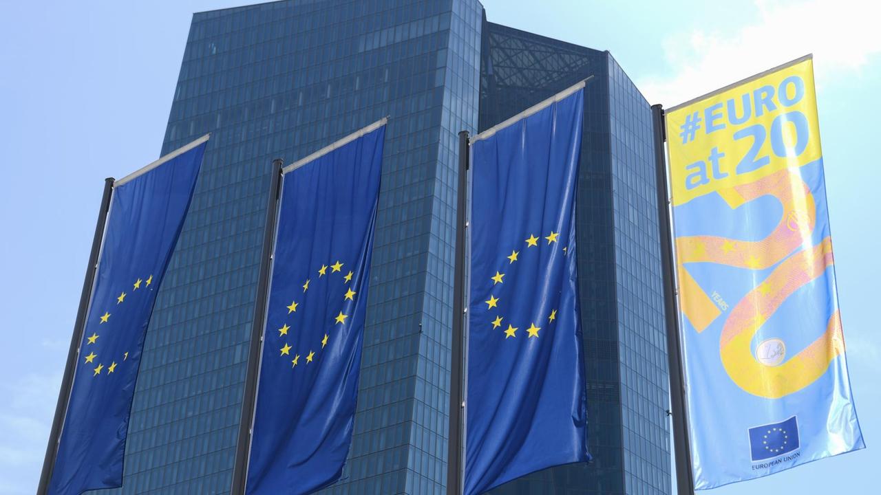 Der Doppelturm der EZB in Frankfurt